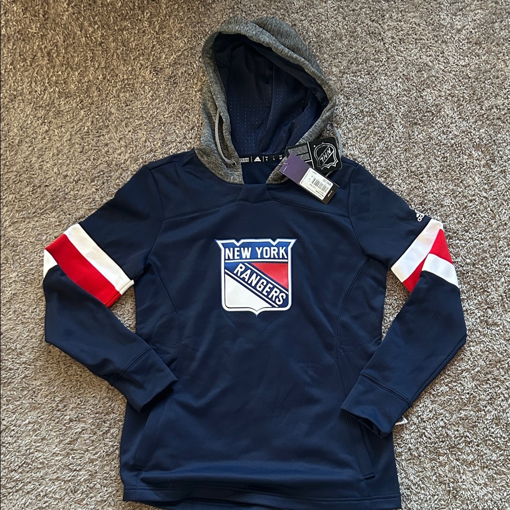 Adidas New York Rangers Navy Women's Hoodie